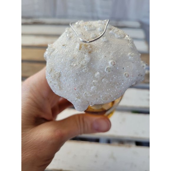 Beer glass mug foam alcohol ornament Xmas vintage tree large - Picture 2 of 7